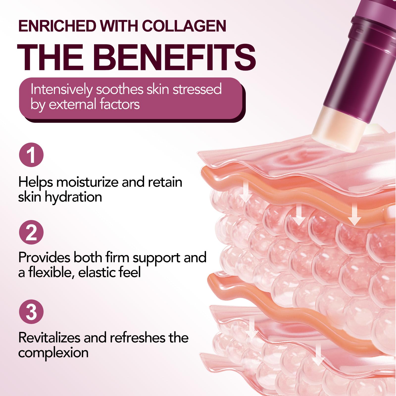 Calcium Multi Balm, Calcium Volume Multi Balm, Arricchito Con Collagene, Cura Idratante, Supporta Forza E Elasticità, Schiarisce La Pelle E Rivitalizzante, Per Occhi, Collo E