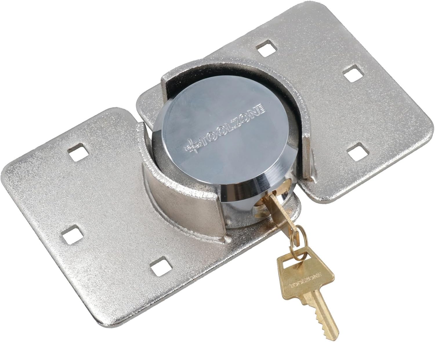 Van Garage Shed Door Security Padlock Hasp Set Lock Heavy Duty 73mm Steel TE150