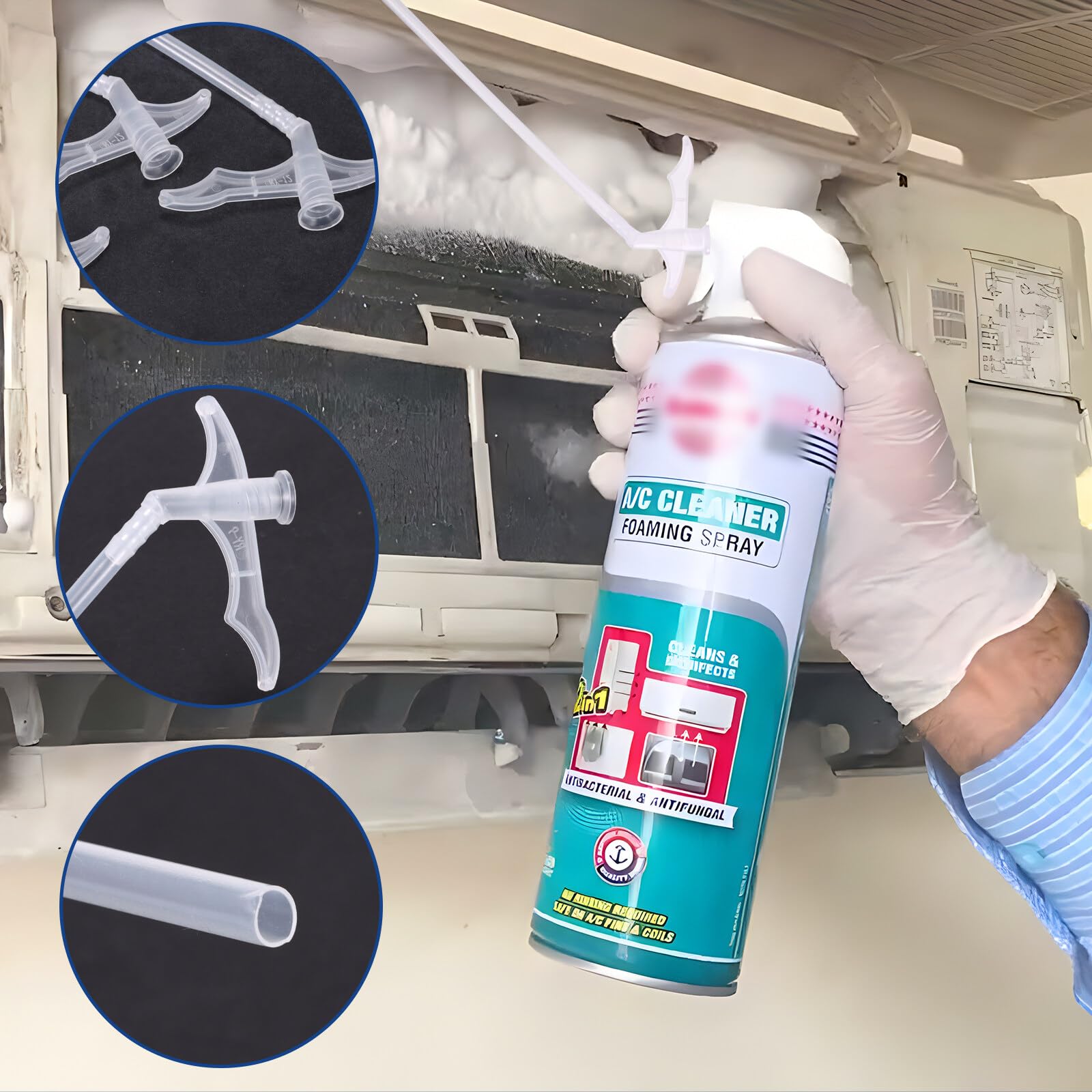 20 Pcs Expanding Foam Nozzle Kit, Foam Tube For Expanded Foam