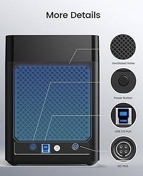 ORICO 5Bay ブラック+ HDD6T×2/HDD3T×1 Amazon.com: ORICO 5 Bay USB 3.1 Type-C Hard Drive Enclosure