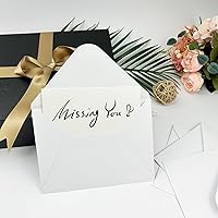 Vista 7 de Paquete de 200 sobres blancos A7 con solapa de 5 x 7 V, adecuados para fotos de 5 x 7, tarjetas, bodas, invitaciones, anuncios, regalos de bebé