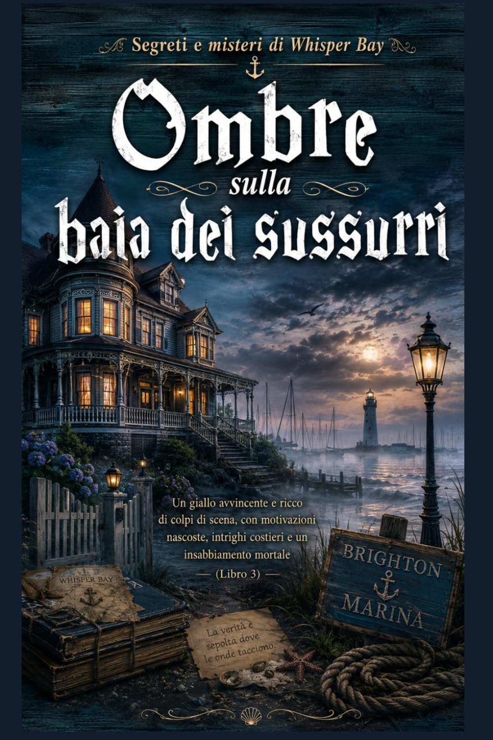 Ombre sulla baia dei sussurri: Un giallo avvincente e ricco di colpi di scena, con motivazioni nascoste, intrighi costieri e un insabbiamento mortale (Libro 3) (Segreti e misteri di Whisper Bay)