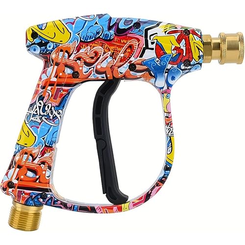 Bear Force High Pressure Washer Gun 3000 PSI Max, Power Washer Short Gun M22-14mm with 1/4 Inch Quick Connector, Compatible for Some of Greenworks for Kar-cher for Ryobi Homelite Pressure Washer