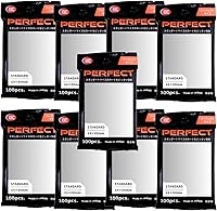 KMC Card Barrier Perfect Size Soft Sleeves - 100/Pack, 9 Packs (900 Total) TCG Protectors