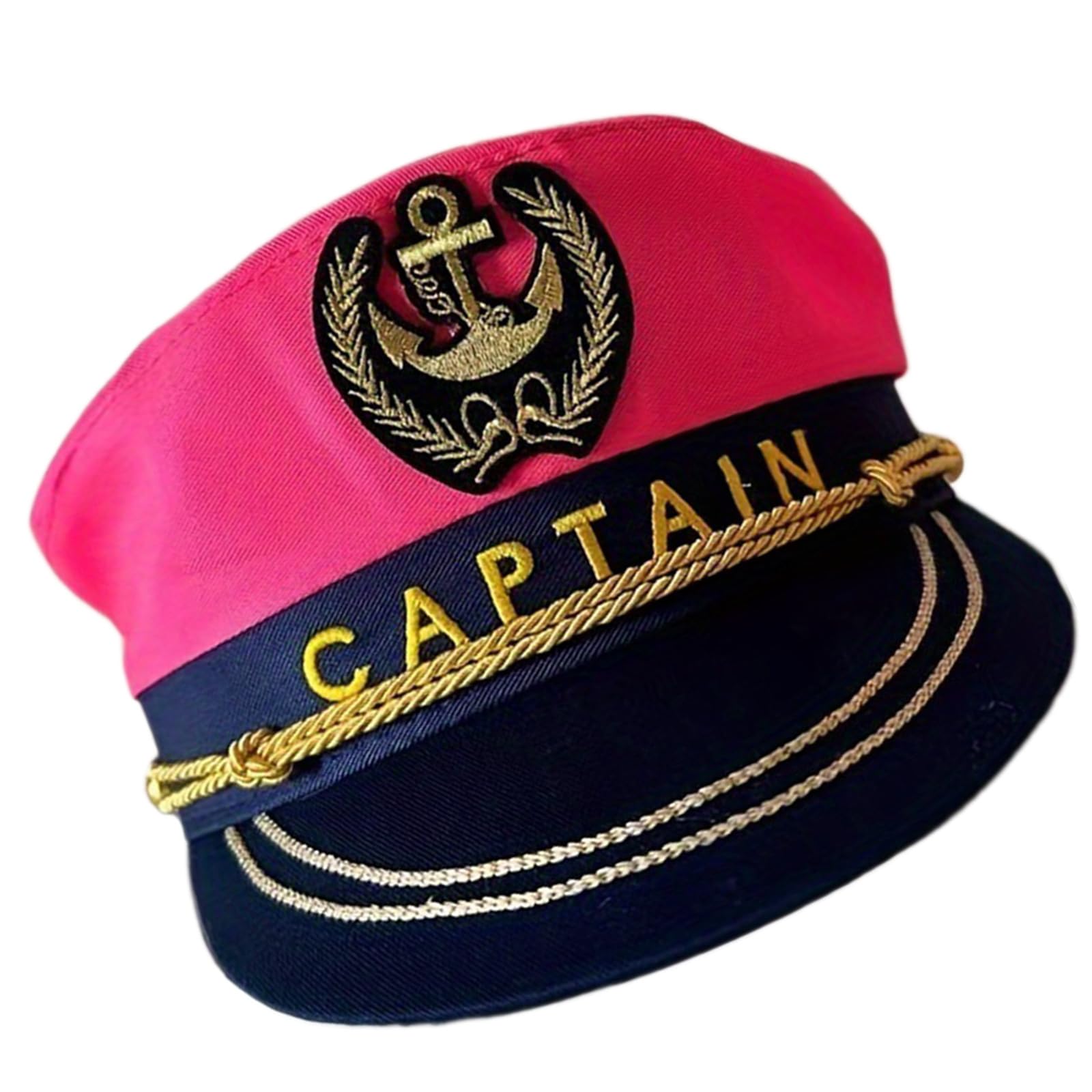 MICFENY Women Adjustable Captain Sailors Hat Breathable Cotton Lightweight For Daily Outings and Role Play