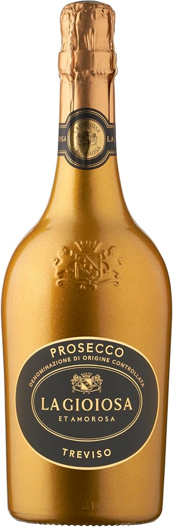 La Gioiosa Prosecco Gold, Gift for Mums, Dads and friends, Ideal for celebrations and parties - 75cl