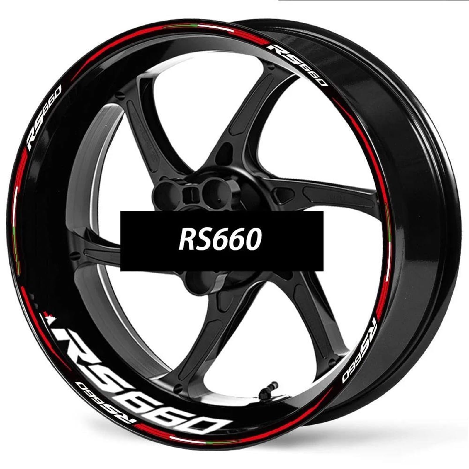 1 Set of Motorcycle Accessories Wheel Stickers Stripes Reflective Rim for Aprilia RS 660 RS660 RS-660 Decorative(Color2)