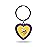 Rico Industries NFL Minnesota Vikings NFL Rhinestone Heart Colored Keychain, Purple, 3-inches in length