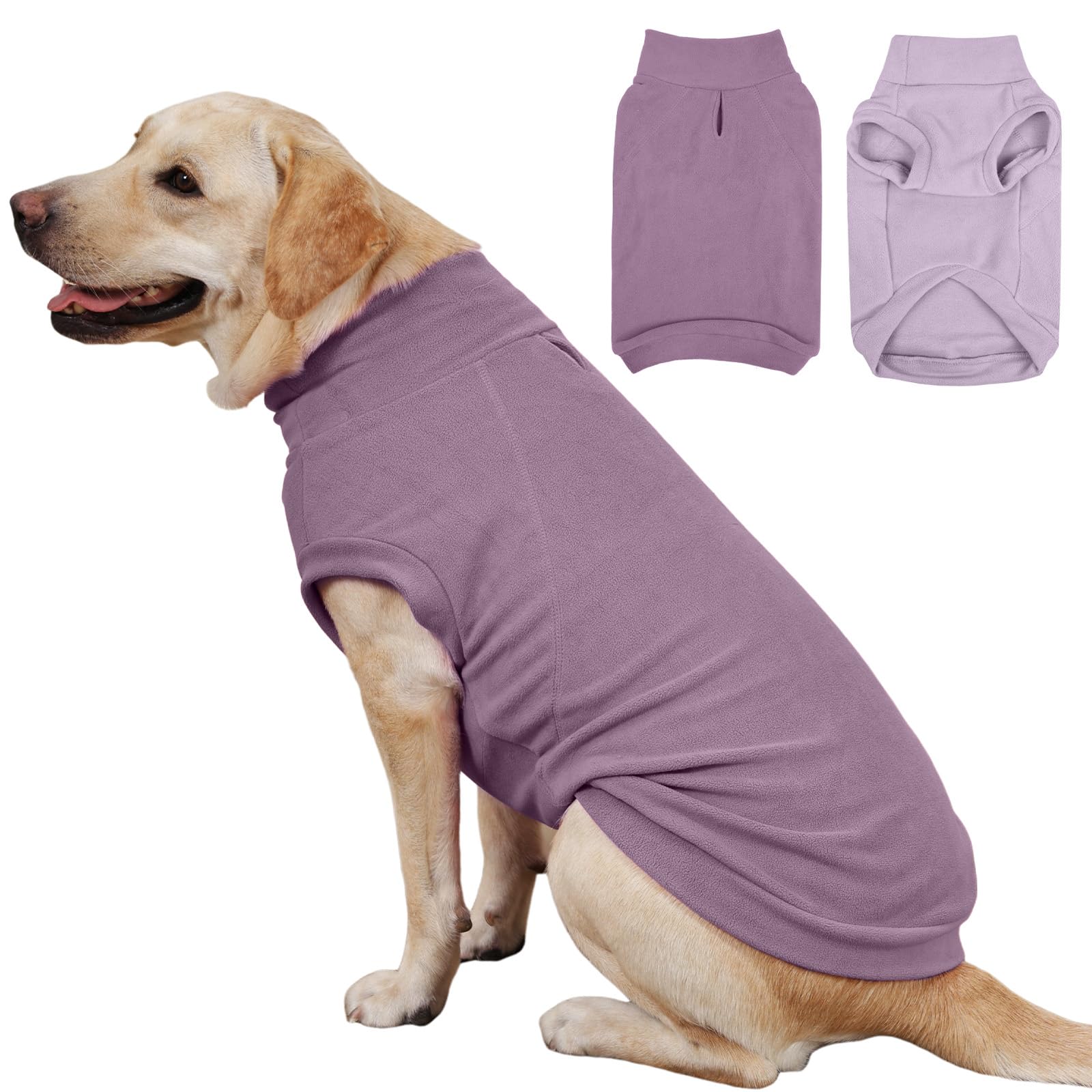 Pulls en polaire pour chien de grande taille pour balades d'automne et de d'hiver