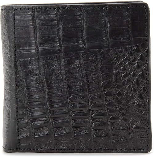 日本製低価 財布 カイマンレザー二つ折り財布 ZOZOTOWN PayPayモール店