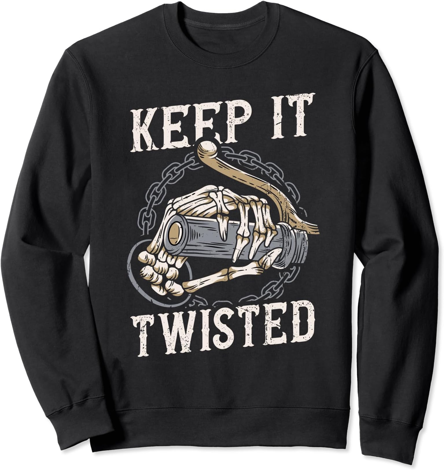 Keep It Twisted - Vintage Motorcycle Sweatshirt