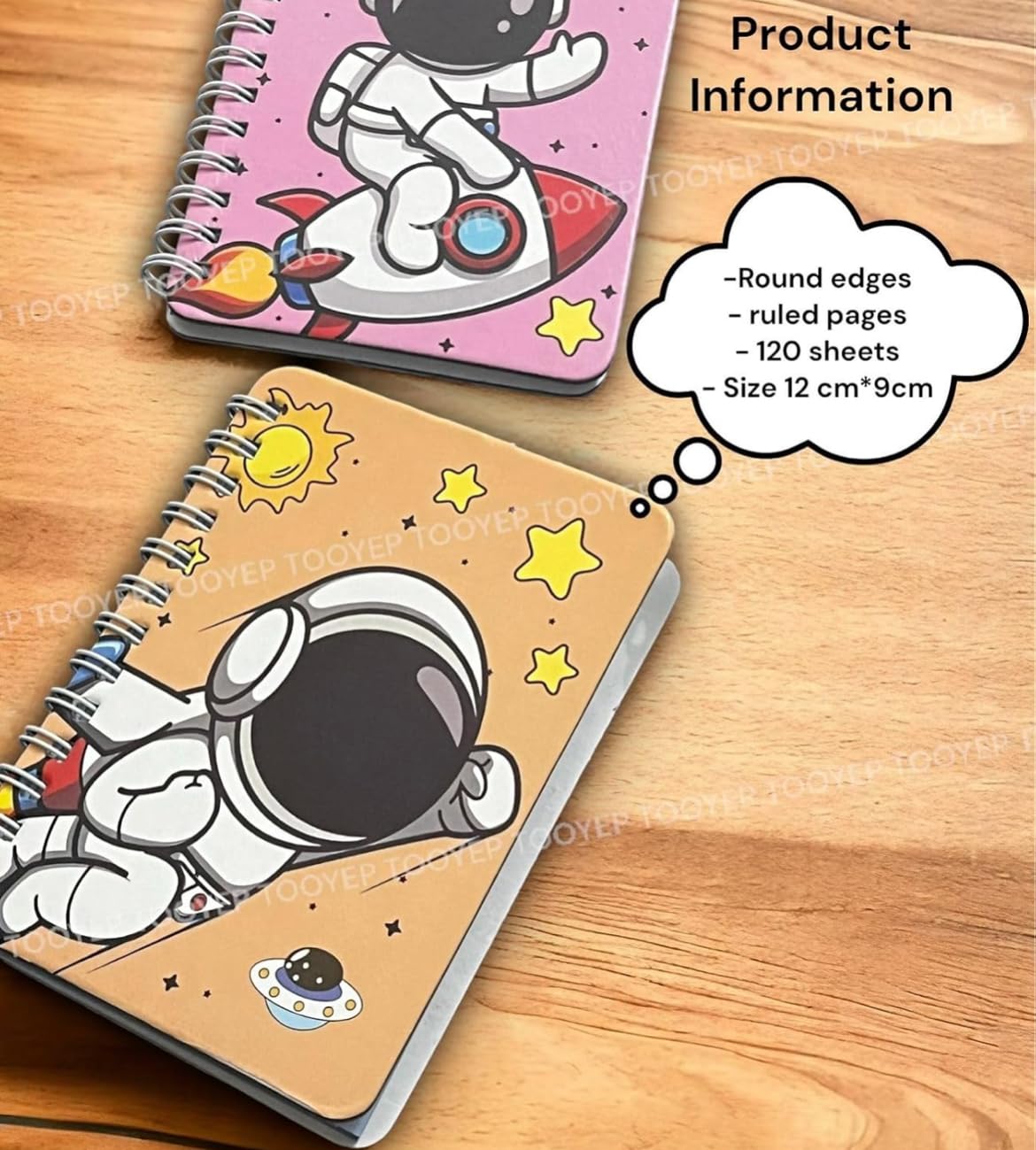 Le Delite Space Astronaut Theme Stationery Gift Set - 7-Piece Combo with Diary, Pencil Box, Eraser, Pen, Pencil,Astronaut Display sipper Water Bottle & Gift Bag for Kids (Multicolor Combo) 3