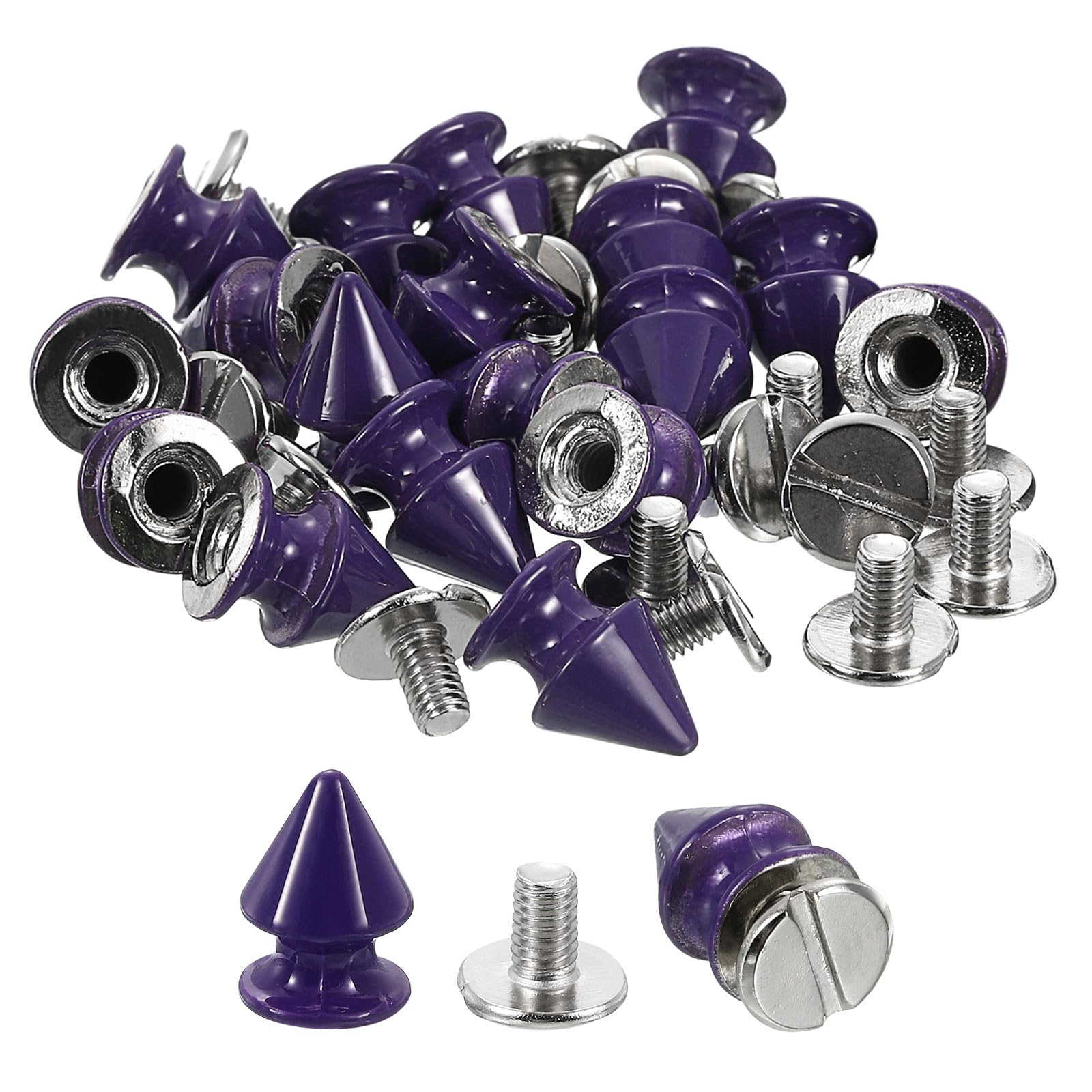 Amazon.com: uxcell 50Sets Cone Spike Stud Rivet, 8x12mm Screw Back