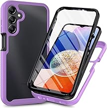 Handyhülle für Samsung S26+ / S26 Plus Hülle mit eingebautem Displayschutz Stoßfeste 360° Vollschutz TPU Schutzhülle für Samsung Galaxy S26+ / S26 Plus - Lila