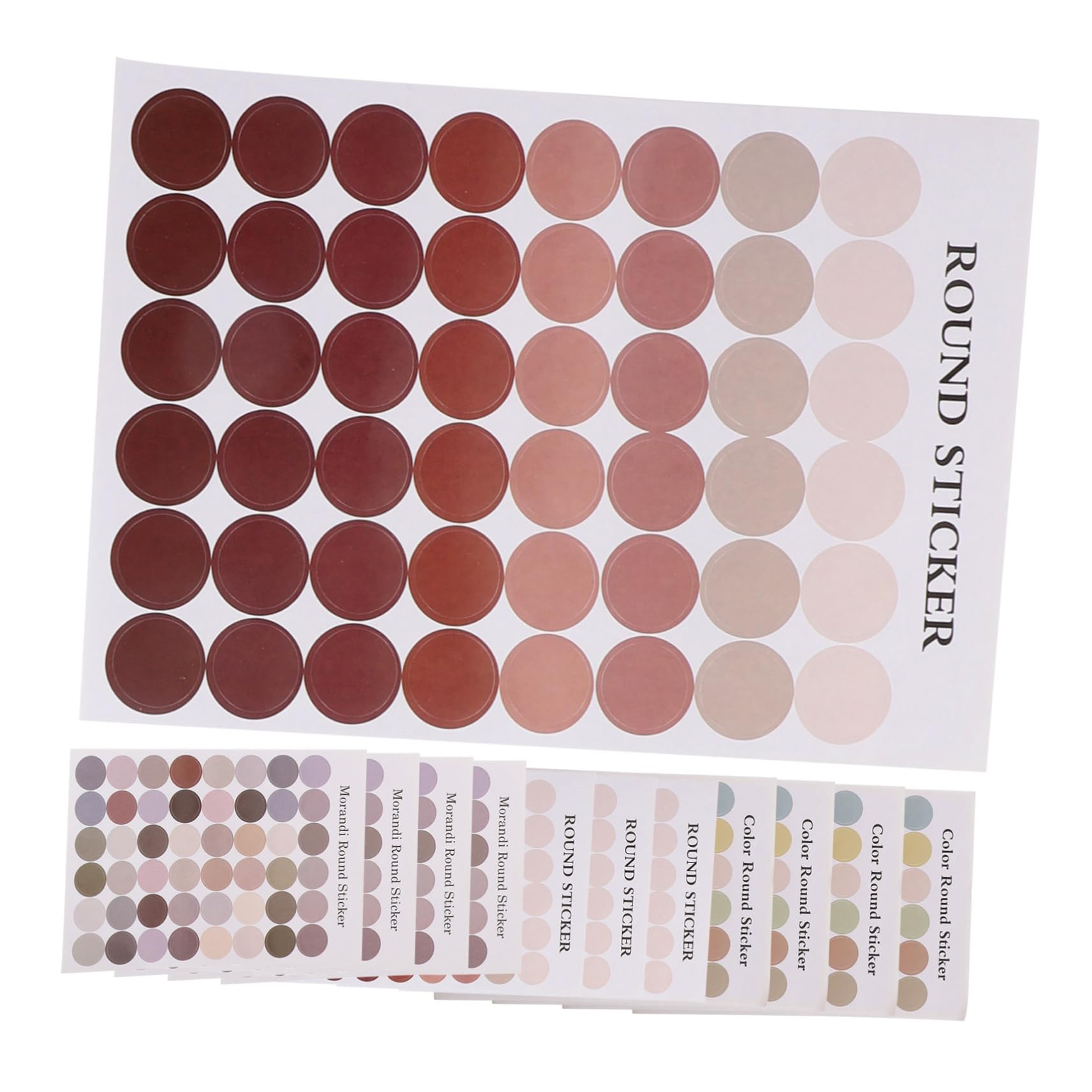 Operitacx 48fogli Etichette Adesive Per Buste e Te Diverse Tonalità Per Decorazioni e Chiusura Scatole Sacchetti e Scrapbooking