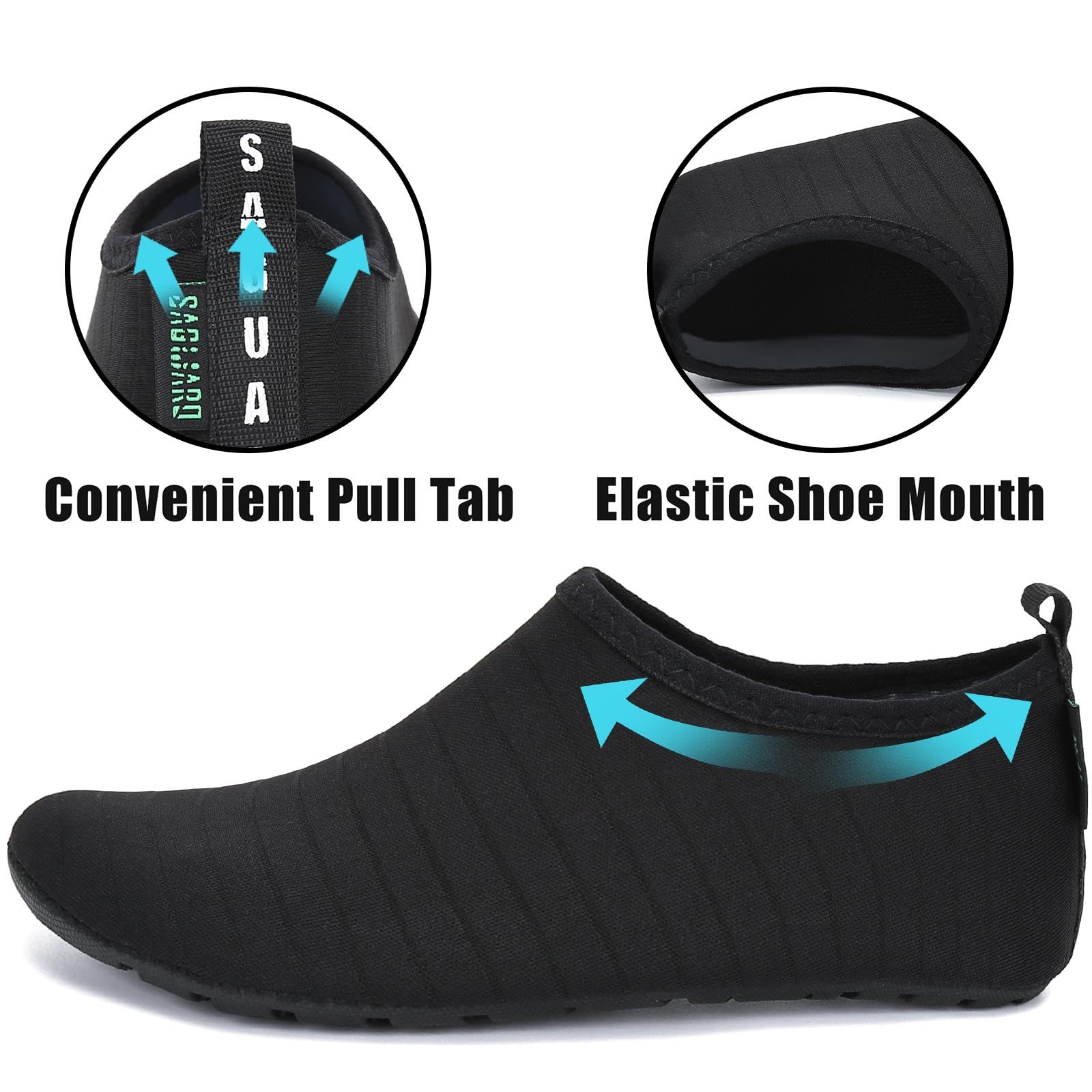 SAGUARO Scarpe da Immersioneper Uomo Donna Antiscivolo Scarpe da Spiaggia Scoglio Acquatici
