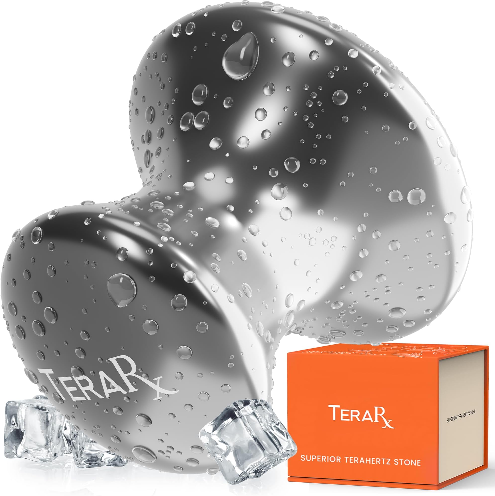 TeraRX® Terahertz Stone Gua Sha & Massage Tools – Authentic Terahertz Tools for Lymphatic Drainage, Tension Relief, and Facial Relaxation (Mushroom Gua Sha)