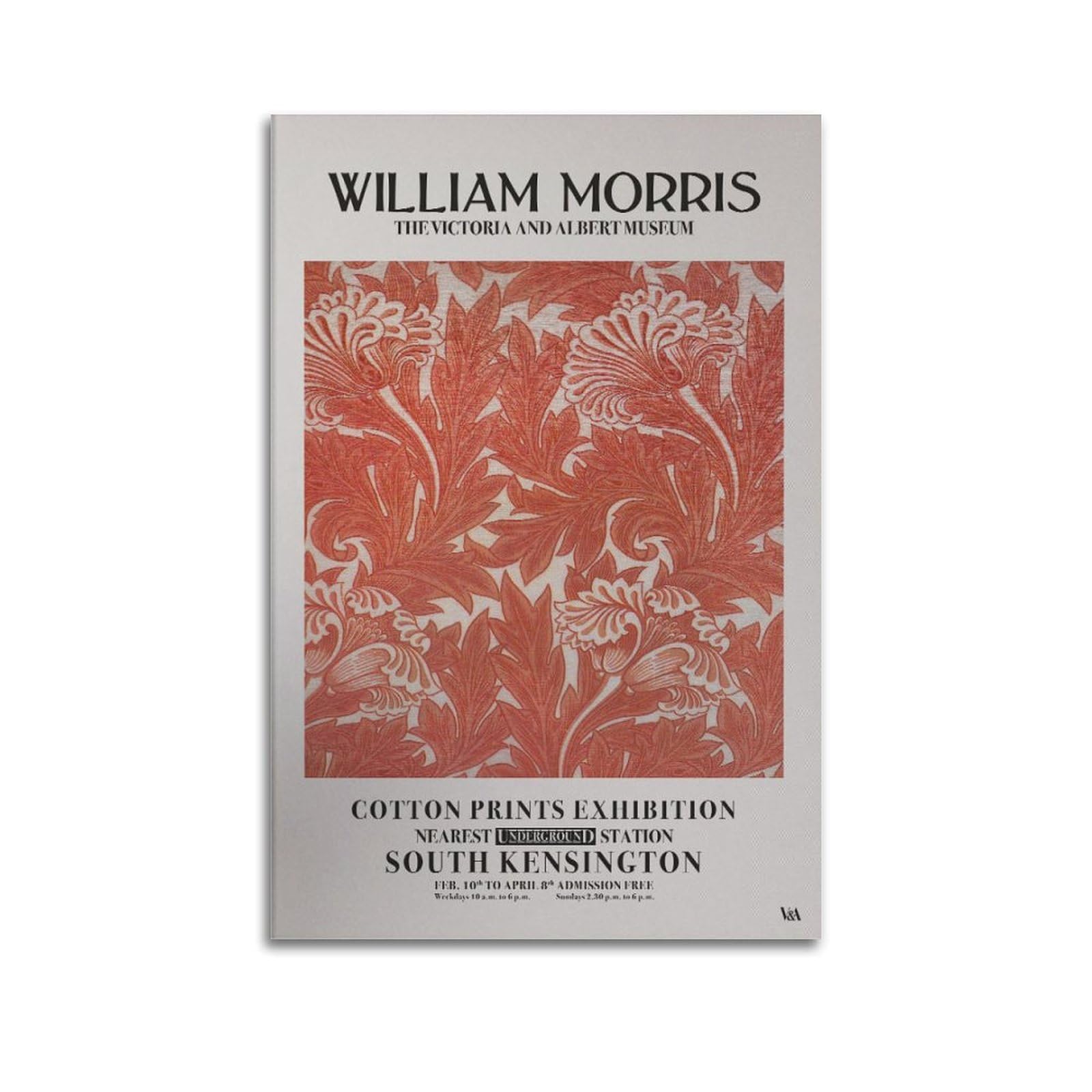 xiaoxiaoshen William Morris Exhibition Set, Nouveau5 Canvas Poster Wall Art Prints Room Aesthetic Murals Bedroom And Living Decorations 24x36inch(60x90cm)