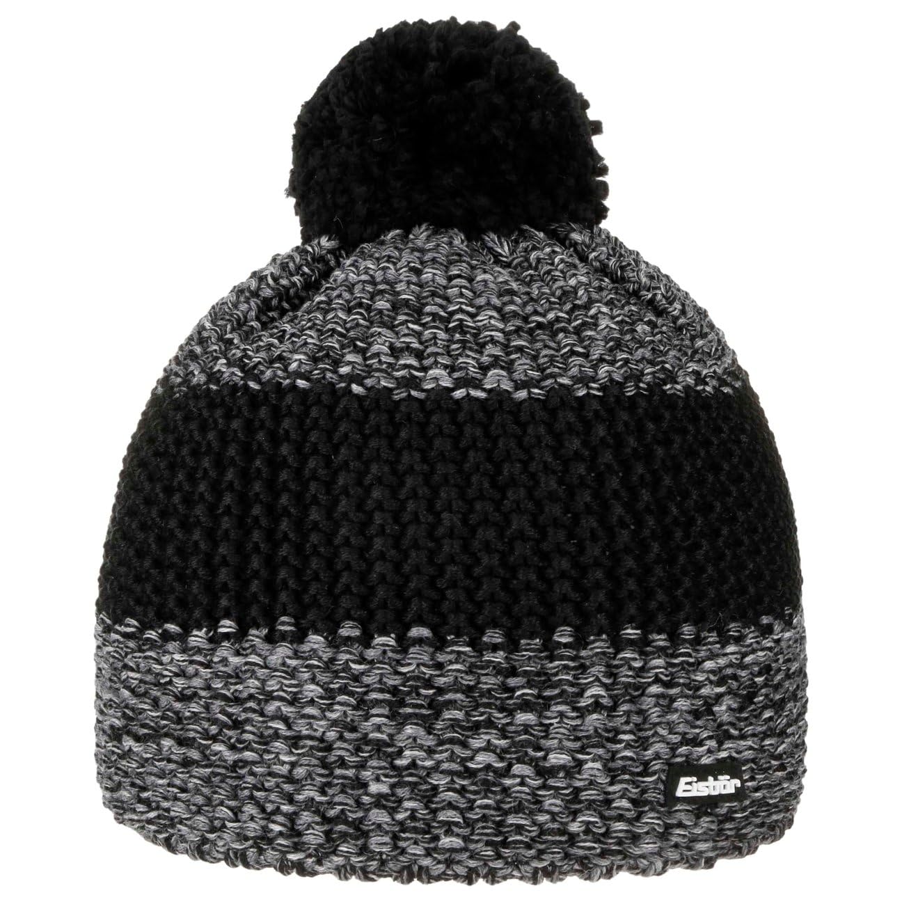 Eisbär Bonnet a Pompon Styler Femme/Homme - Made in The EU de Ski en Tricot pour l'hiver avec Doublure, Doublure Automne-Hiver Hiver