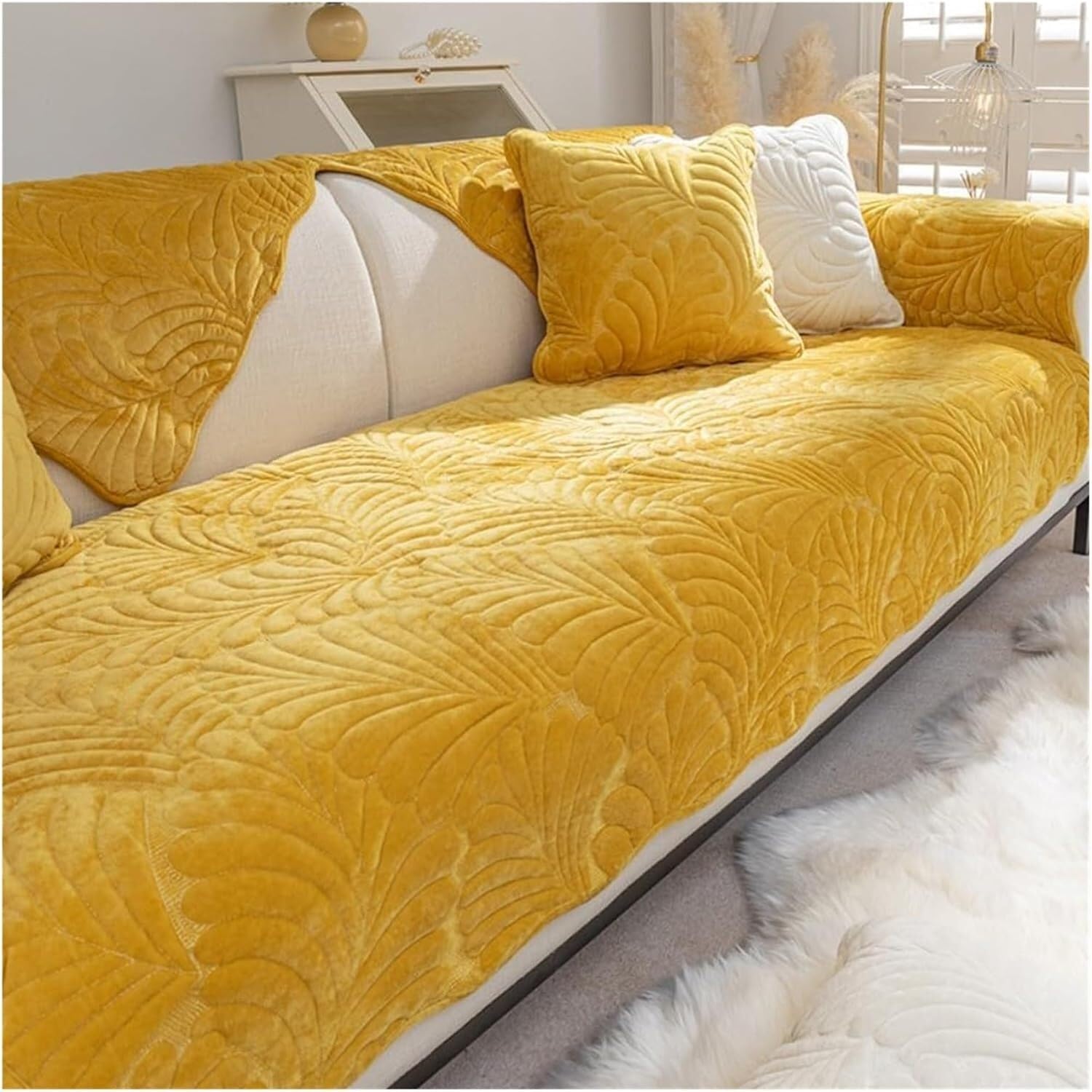 JvFbjLF Elastic Furniture Cover 90×120cm Suitable For Armchairs And Modular Sofa Sets