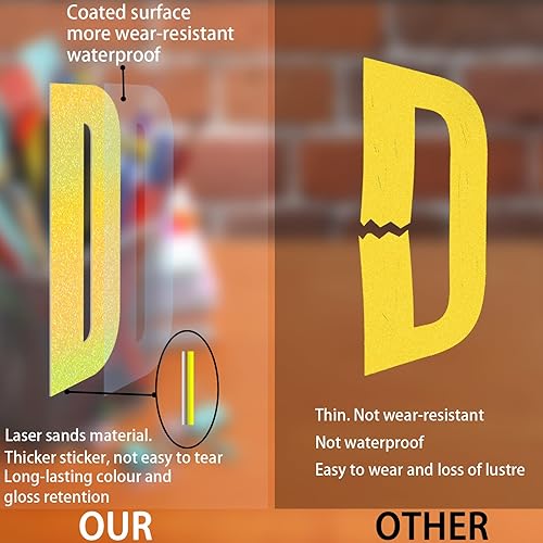 Vista 94 de Calcomanías de letras, 300 piezas, 30 hojas, vinilo autoadhesivo, impermeable, números de buzón, alfabeto para buzón, ventana, puerta, letrero, Negro