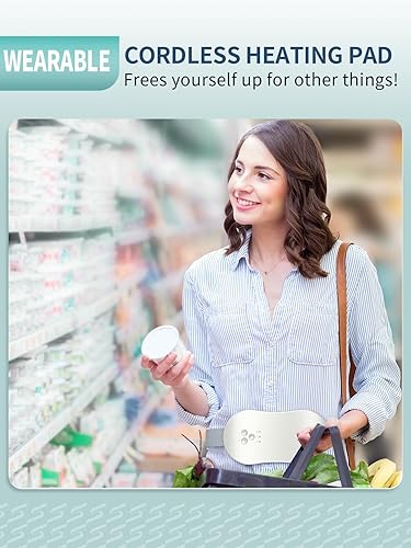 Miniatura 2 de Slimpal Almohadilla térmica de período para calambres, aprobada por la FSA HSA, almohadilla térmica portátil para alivio de calambres menstruales,