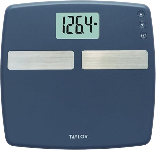 Miniatura 1 de Taylor 400 Lb. capacidad digital analizador de composición corporal balanza de baño (gris)