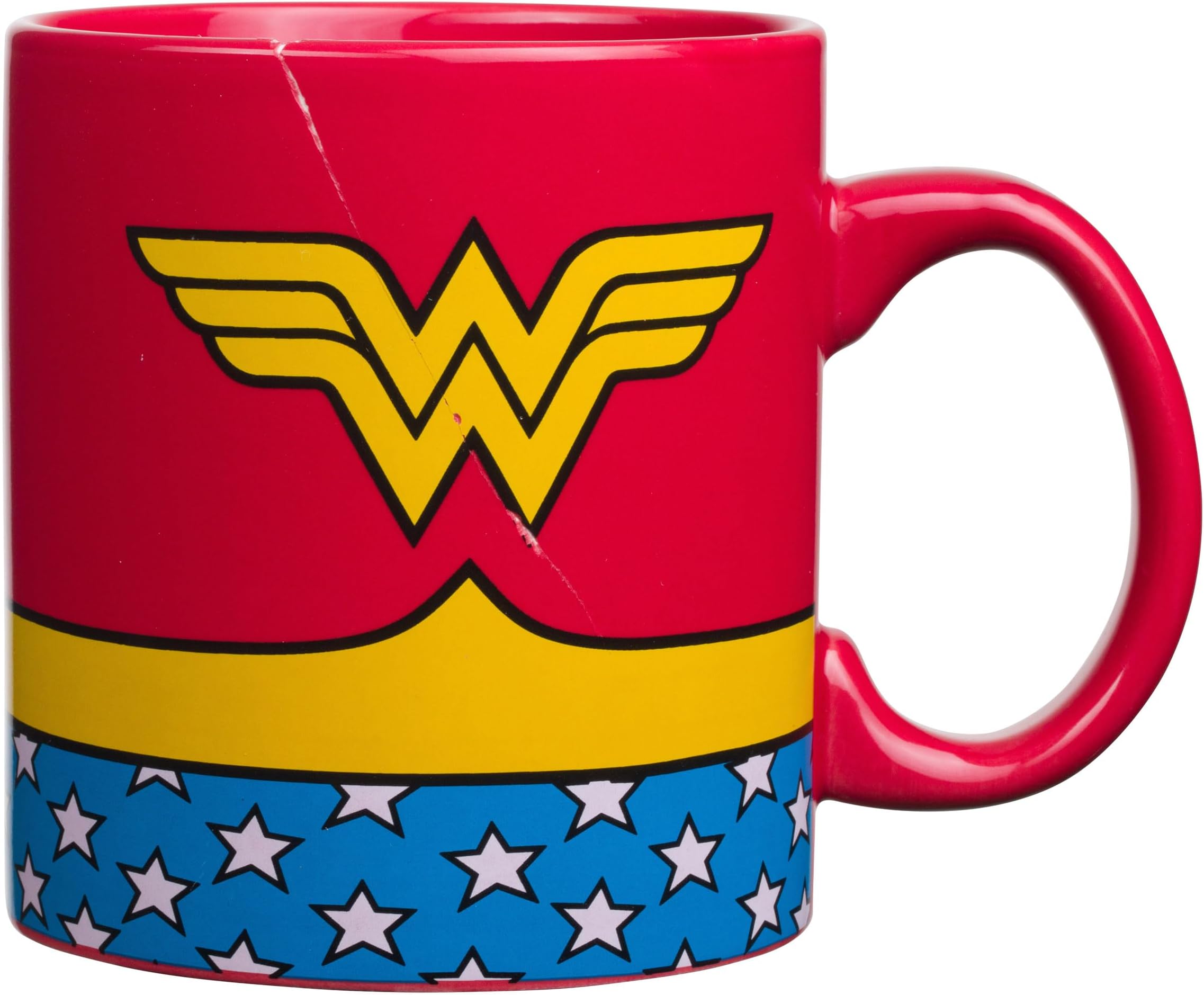 DC Comics Wonder Woman Uniform Jumbo Ceramic Mug, 20 Ounces