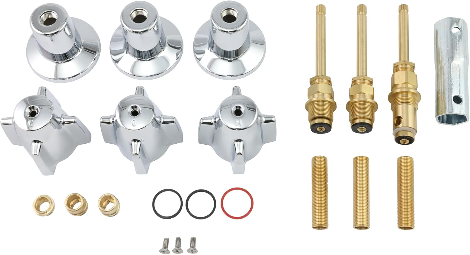 Danco 9D00039646 Tub and Shower Trim Kit for Central Brass, Chrome/Metal