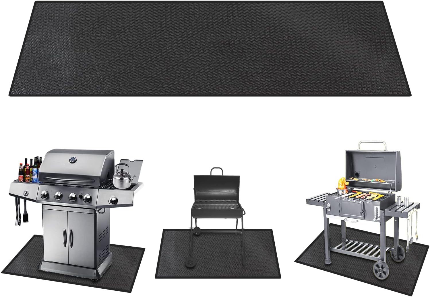 Fire Pit Mats,Grill Mat, 65 x 39 Inch Outdoor Charcoal