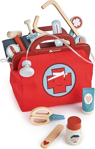Miniatura 2 de Tender Leaf Toys - Bolsa del doctor - Kit médico de juguete de simulación para niños - Promueve el juego de rol imaginario y creativo, ayuda a crear