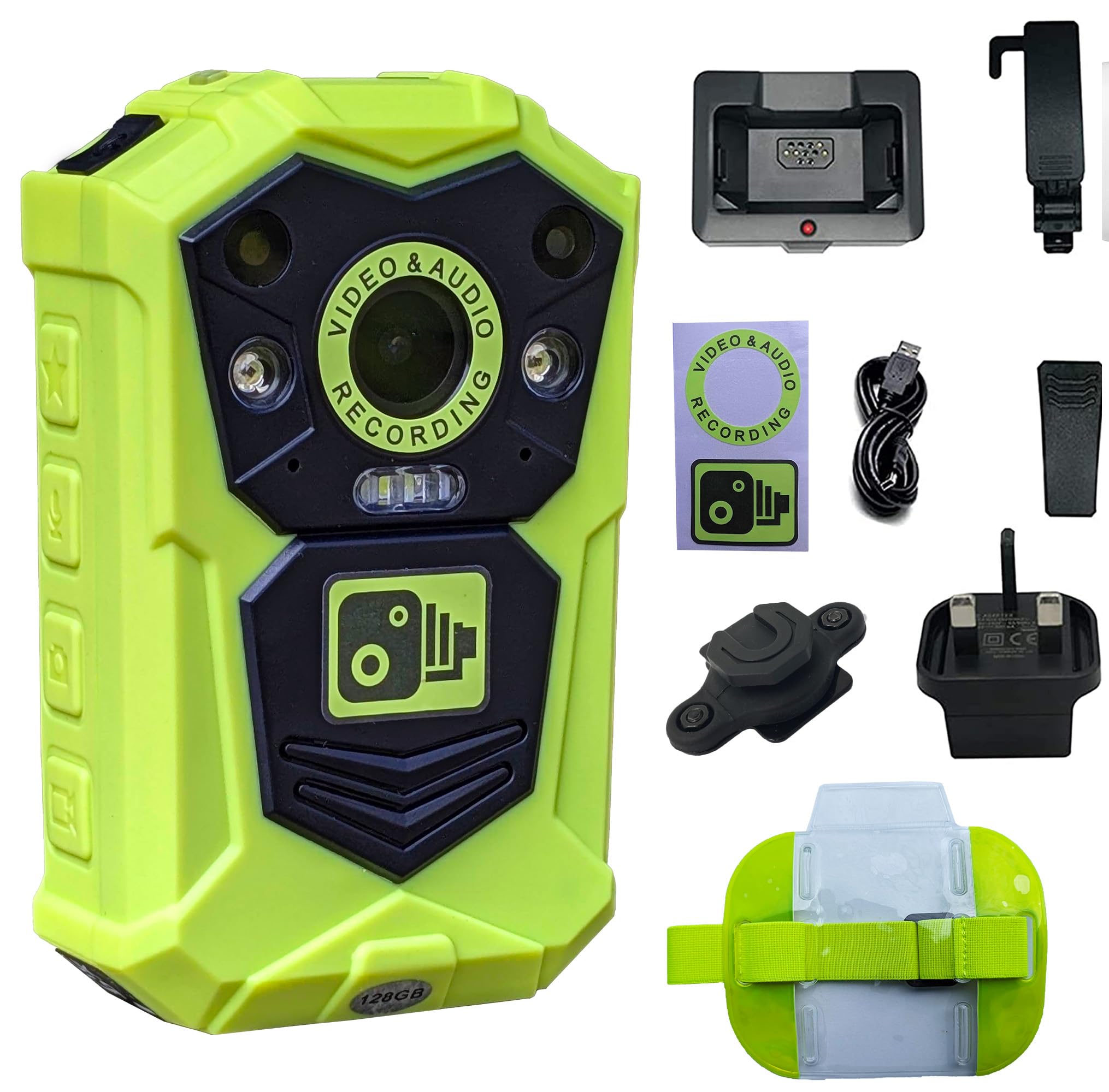 Brifield BR1 NEO Body Camera128GB Ultra HD Video Recorder Wearable Bodycam Body Worn Camera,Professional Personal Protection