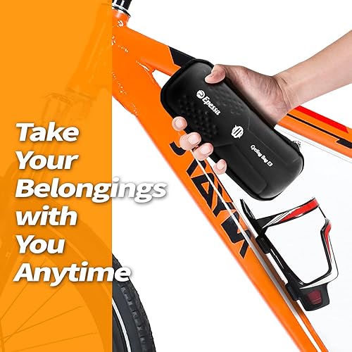 Miniatura 3 de Epessa Bolsa de almacenamiento de bicicleta para ciclismo, bolsa de herramientas de reparación de bicicletas con cremallera sellada para jaula de