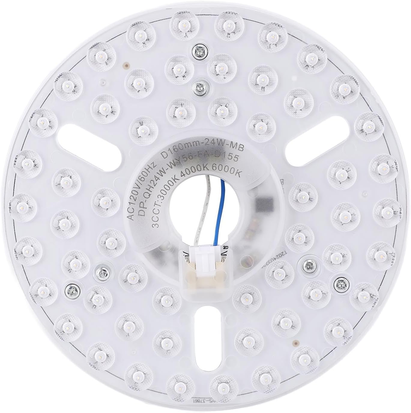 24W 3CCT LED Light Engine Retrofit Kit, Fan Light Replacement Board with Dimmable and Memory Function for Ceiling Pendant Fan Light (120V)