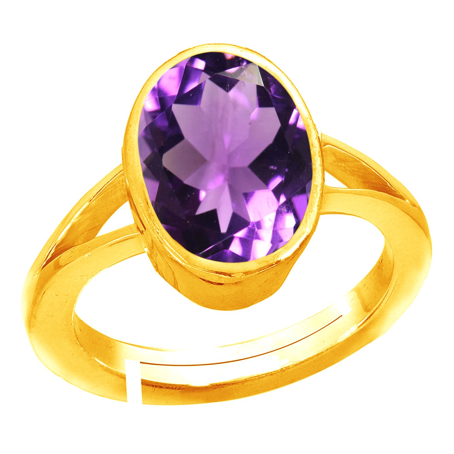 Stone Place 13.25 Ratti 12.25 Carat Amethyst Ring Katela Ring Original Certified Natural Amethyst Stone Ring Astrological Birthstone Gold Plated Adjustable Ring Size 16-28 for Men and Women,s (B09YS292SS) Amazon Price History, Amazon Price Tracker