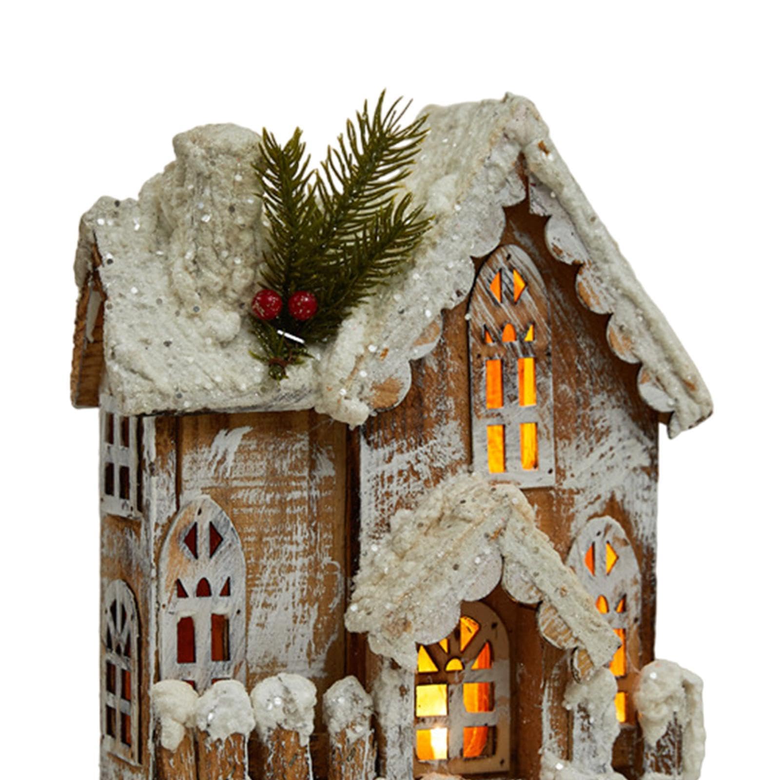 MagiDeal Scultura di Casa di Villaggio, Statuetta in Legno per Feste in Casa E Al Chiuso