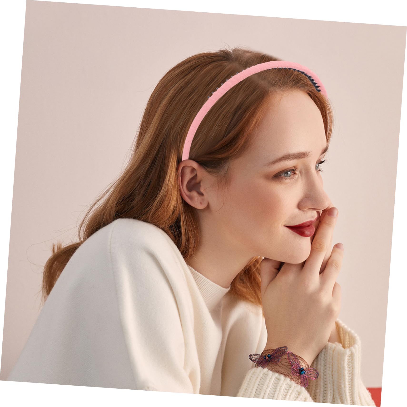 FRCOLOR 30pezzi Cerchietti Con Denti Tessuto Per Fasce Antiscivolo Per Donne e Bambine Accessori Per Acconciature Eleganti e Versatili