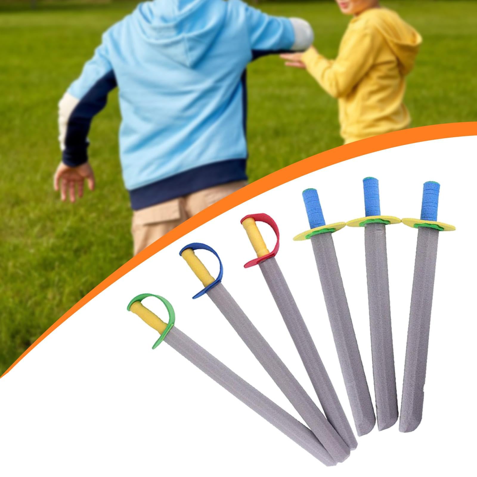 6 Espadas de Espuma para Fiestas Infantiles, Regalos para cumpleaños y Actividades de Caballeros.