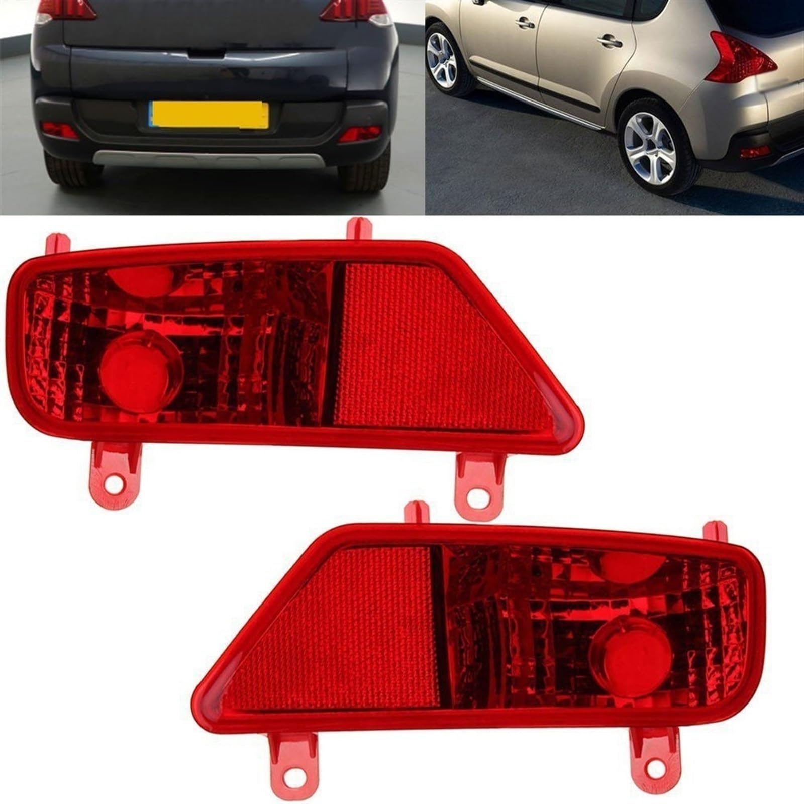 Fanale Posteriore per Peugeot 3008 2009-2016,Copertura per fendinebbia Posteriore paraurti,Lato Destro/Sinistro,Lato passeggero/Guidatore (Destro).