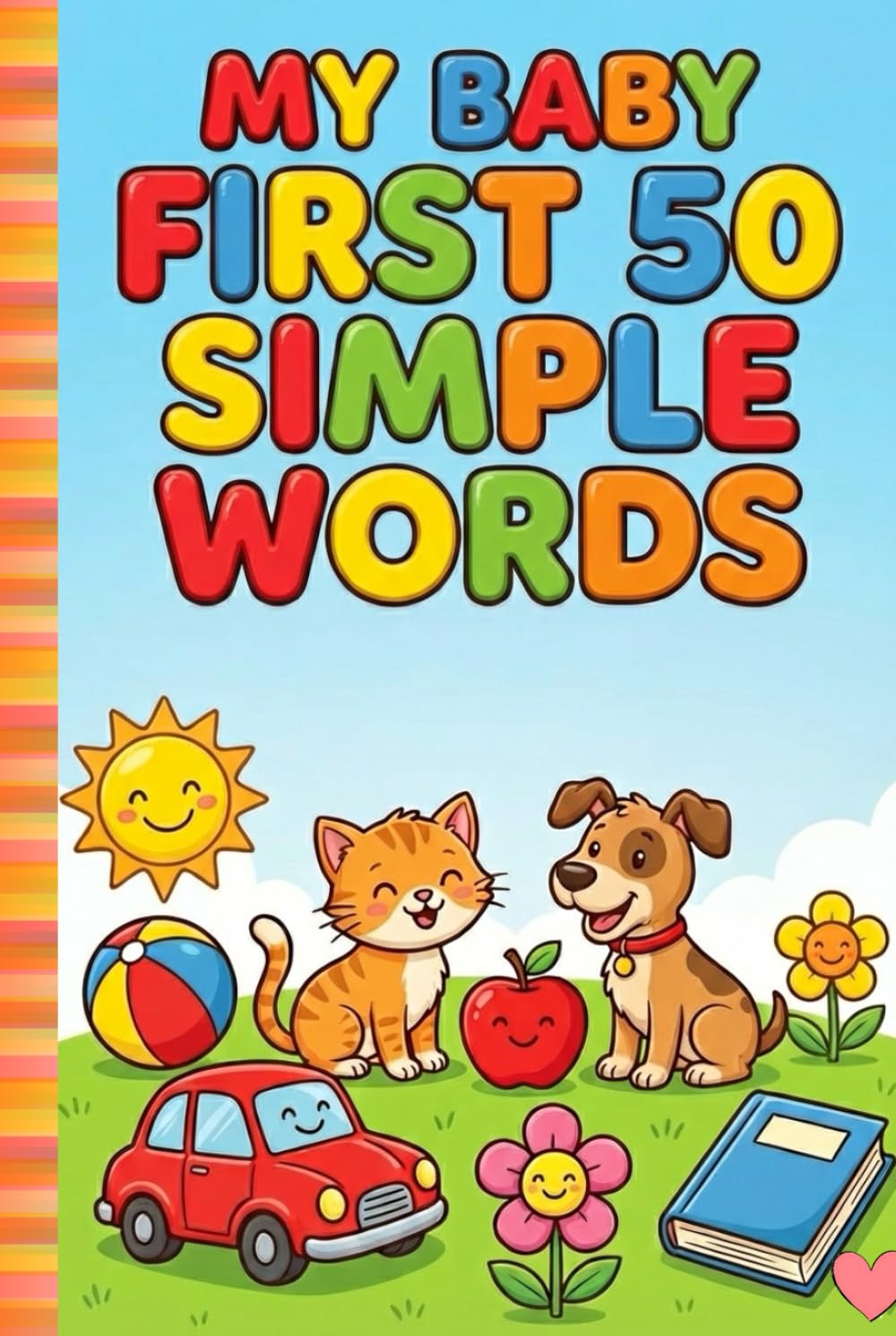 My Baby First 50 Simple Words A Word Book for Toddlers & Kids Ages 3–9 | Early Learning Vocabulary, First Words, Preschool & Kindergarten Workbook