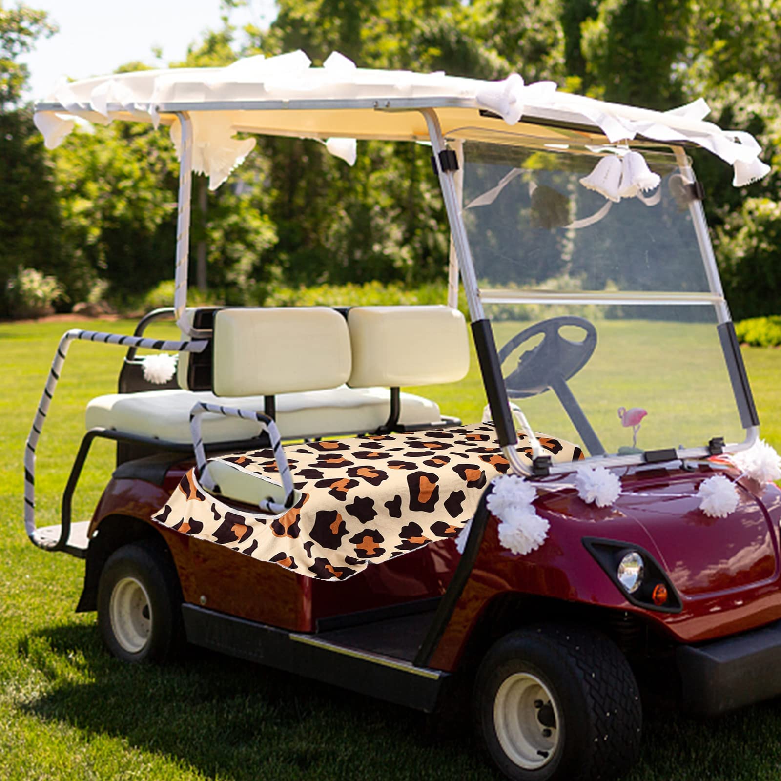Rosefray Golfwagen-Sitzbezug – Vordersitz, Blau/weiß, Wasserabweisend, Für Club Car