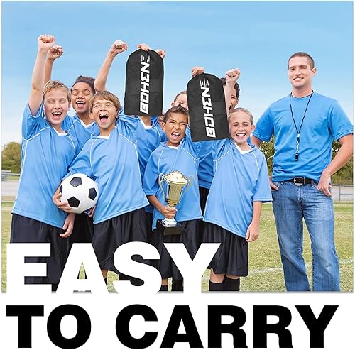 Miniatura 7 de BOHEN 5x3ft Portable Soccer Goal for Kids Backyard with Carry Bag - Easy Folding Lightweight Fun for Outdoor Indoor Training Games for Teen Youth