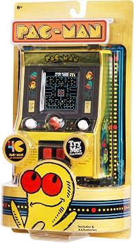 Basic Fun Arcade Classics - Pac-Man Color LCD Retro Mini Arcade Game, 2 Players, Yellow