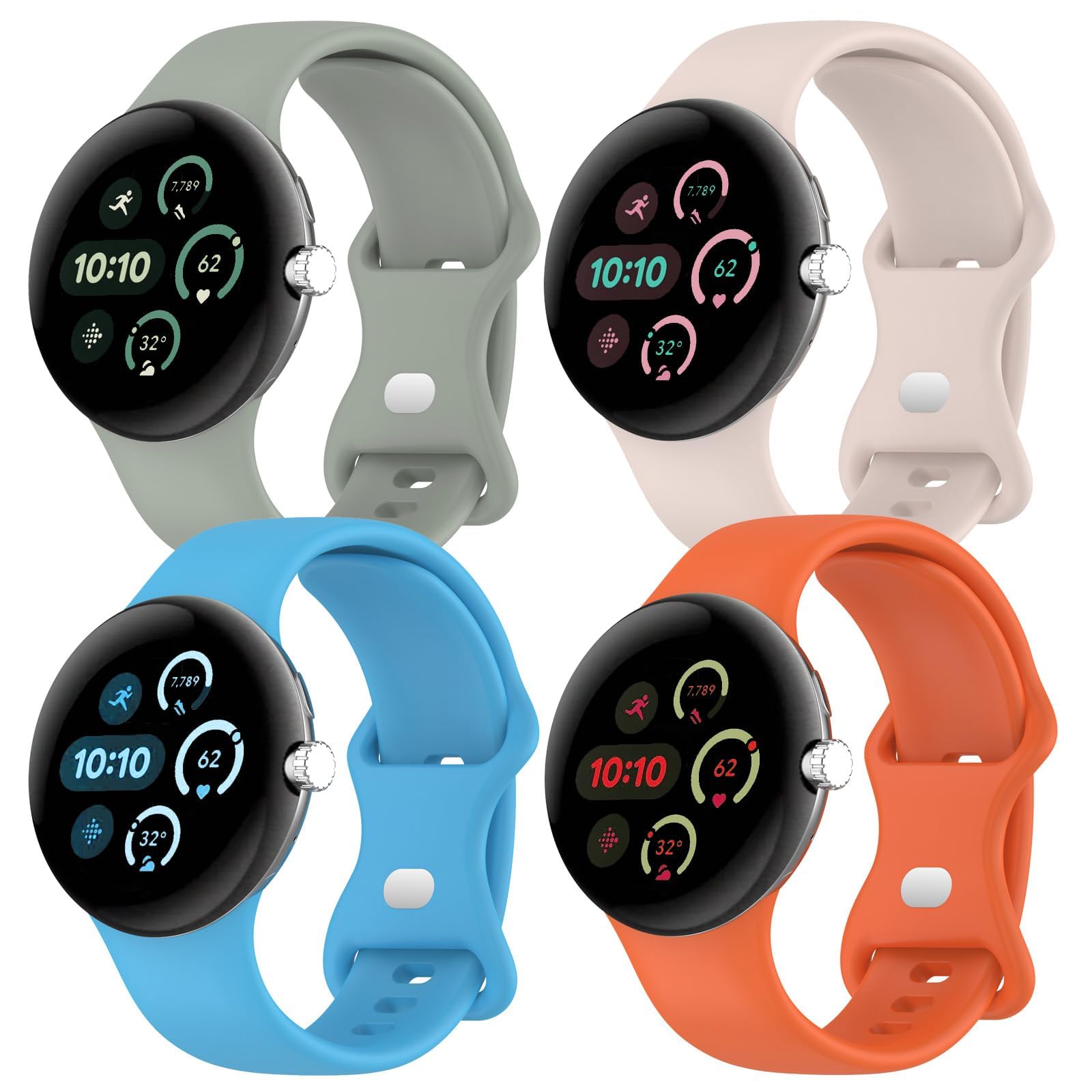 Amazon.co.jp: [DMVEIMAL] 【4パック】for Pixel watch 3/2/1 バンド