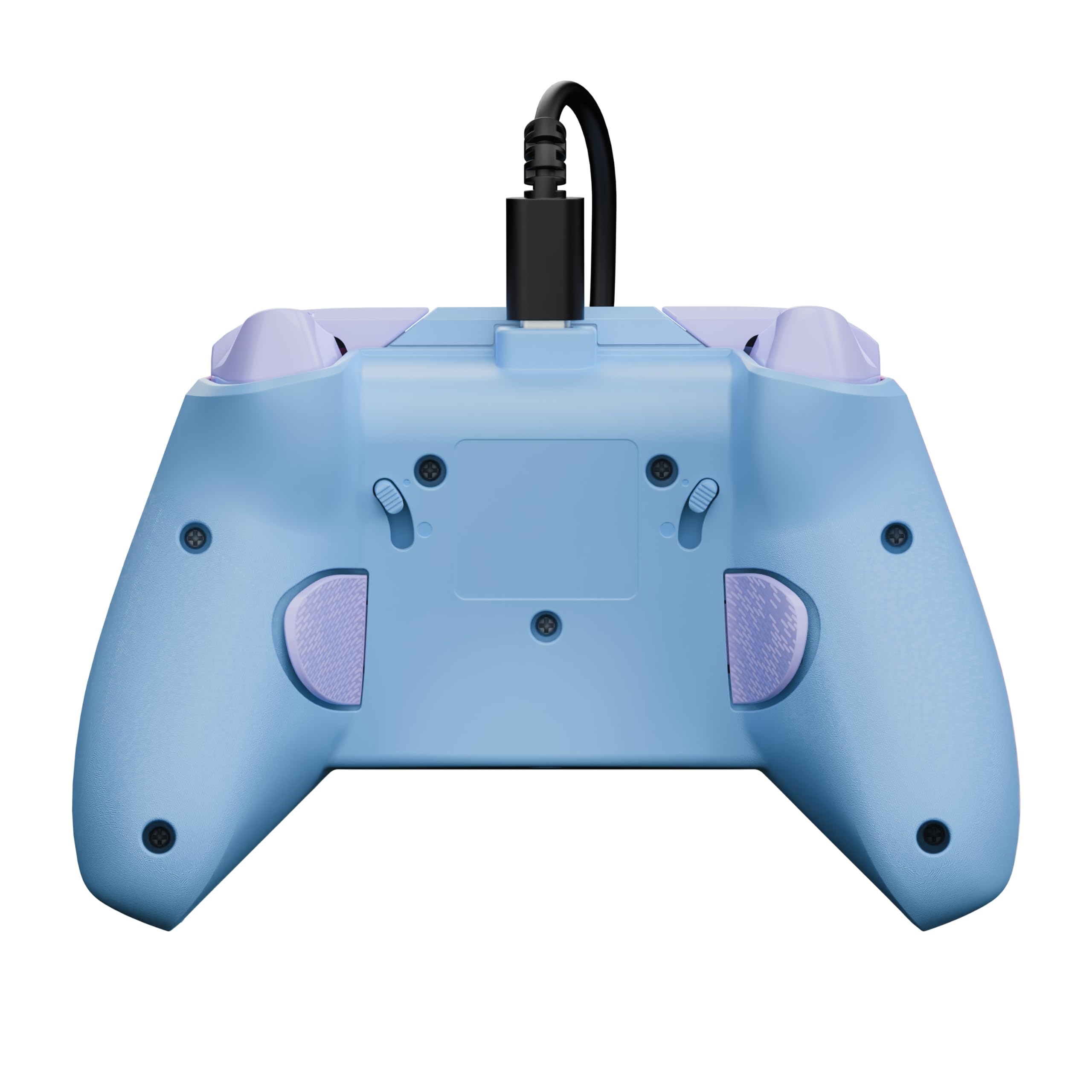 Turtle Beach Rematch Advanced Cotton Candy Manette de jeu filaire - Licence Xbox Series XS, Xbox One et PC avec Phosphorescent, Boutons Programmables, Gâchettes, commandes audio et câble de 2.5 m