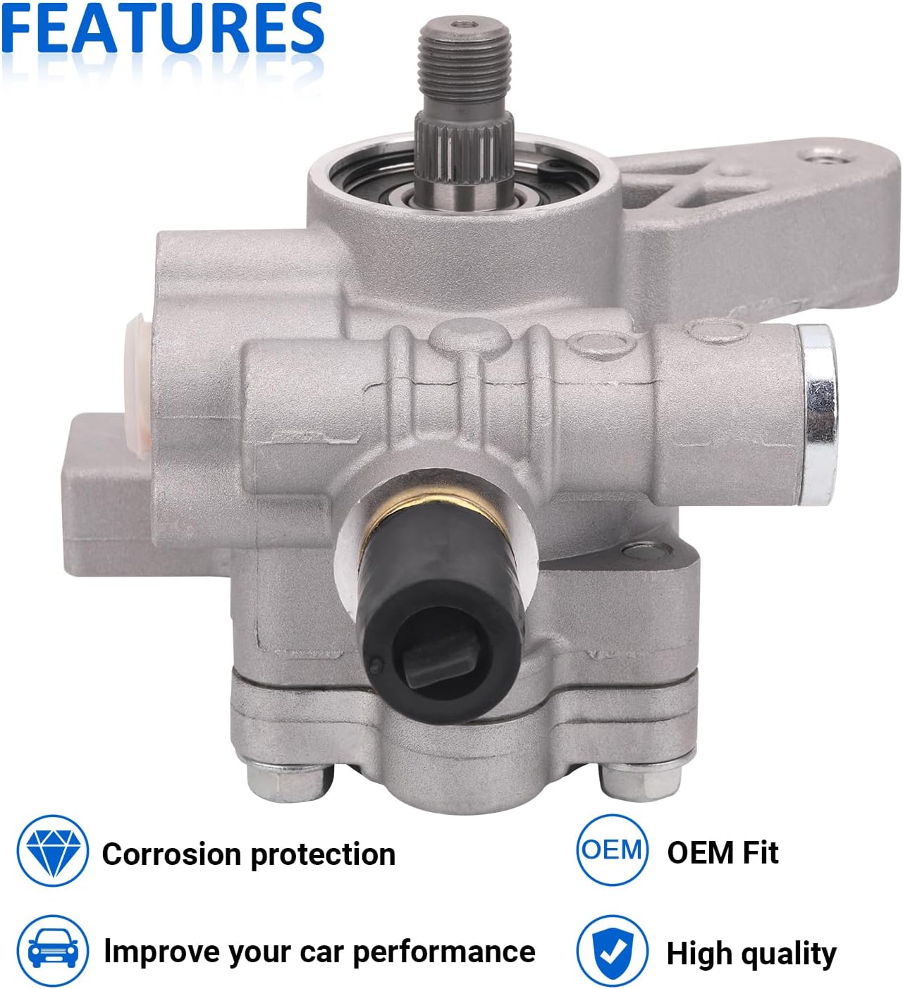 21-5919 Power Steering Pump Compatible with 1998 1999 2000 2001 2002 Honda Accord 2.3L, Power Assist Pump Replace part 96-5919, 56110-PAA-A01