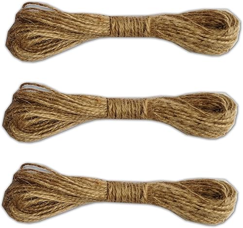 Miniatura 7 de LWR CRAFTS Cordón de yute de 0.059 in, 45 piespaquete (paquete de 3)