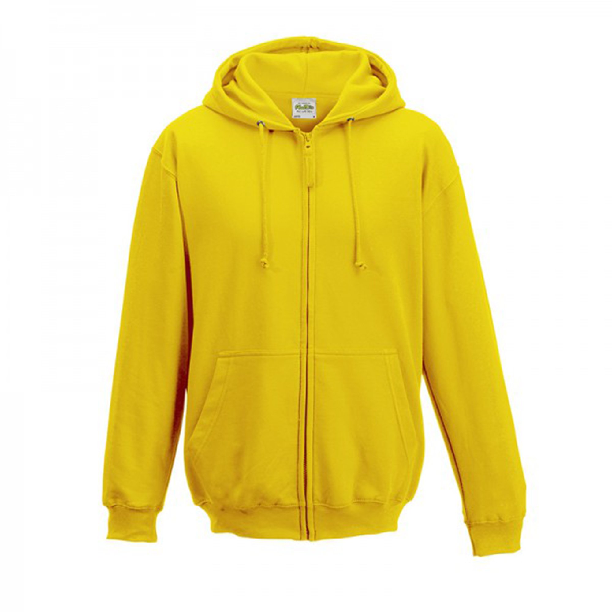 AWDis Just Hoods Men's Zoodie Hoodie, Yellow (Sun Yellow), XX-Large