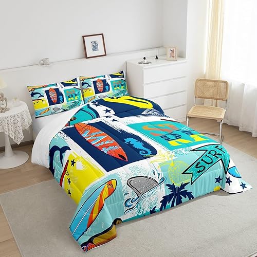 Miniatura 36 de Castle Fairy Juego de edredón con bandera estadounidense, tamaño King, ropa de cama de animales de pastor alemán para niñas y adolescentes, juego