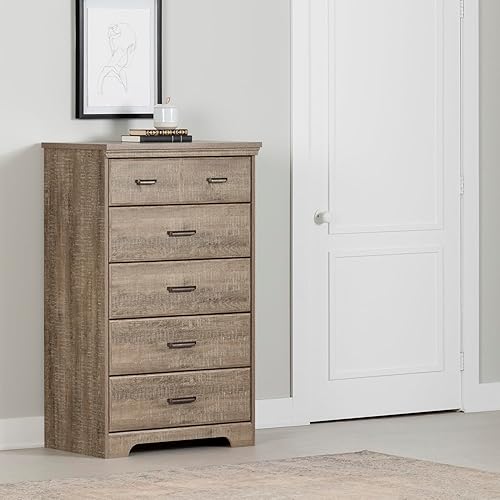 Miniatura 2 de Cajonera de 5 cajones South Shore Versa Collection, Madera, Weathered Oak